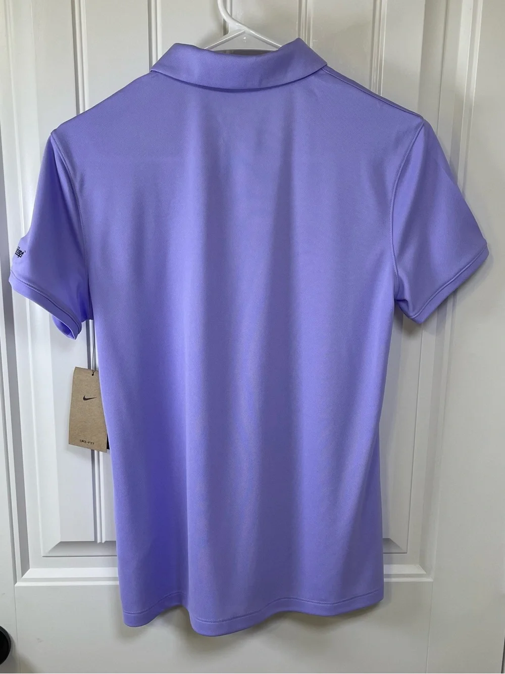 NWT Nike Golf Womens Small Purple Dri-FIT Short Sleeve Polo Shirt Christy's Hope